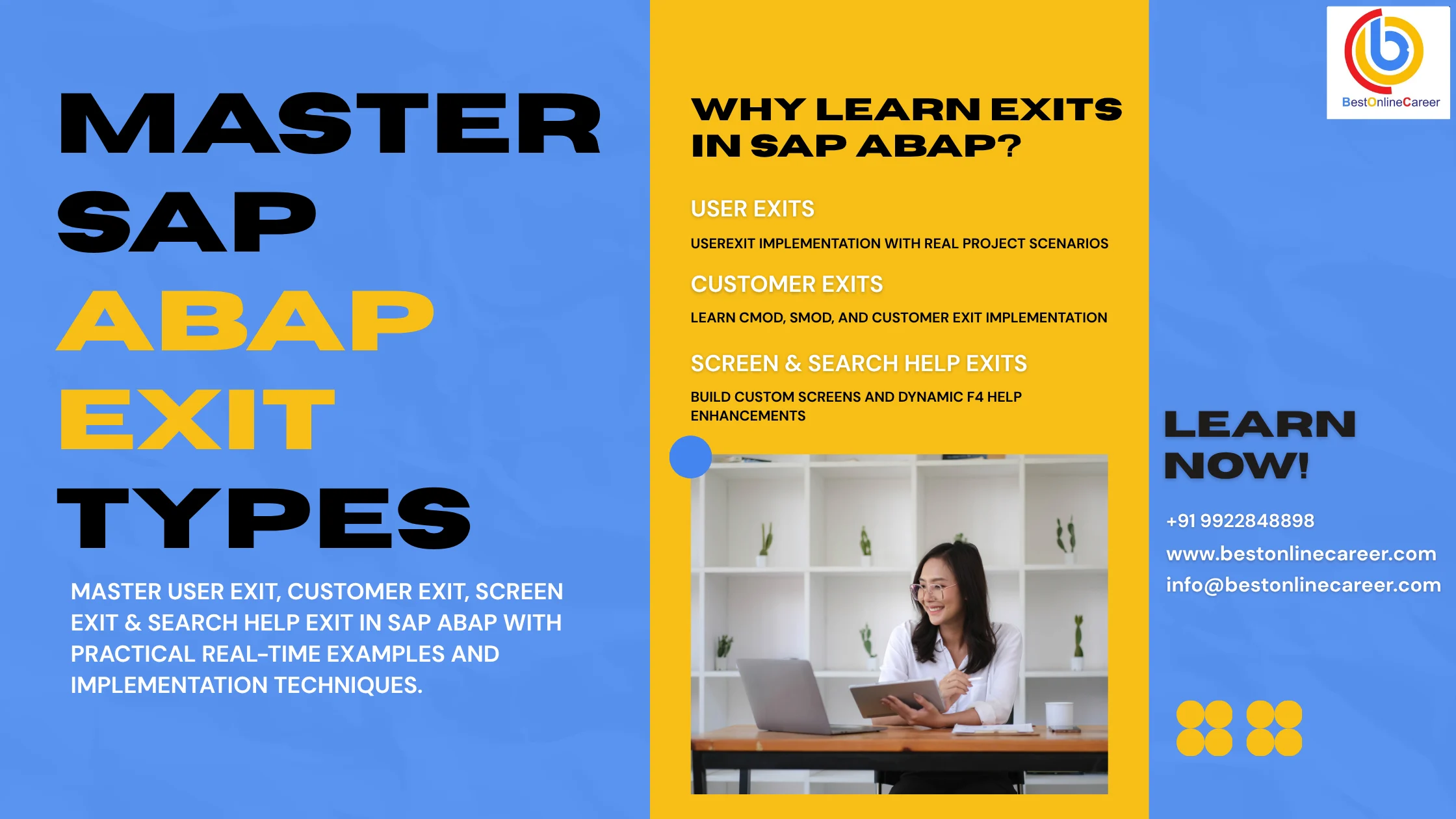 Types of Exits in SAP ABAP Explained with Implementation